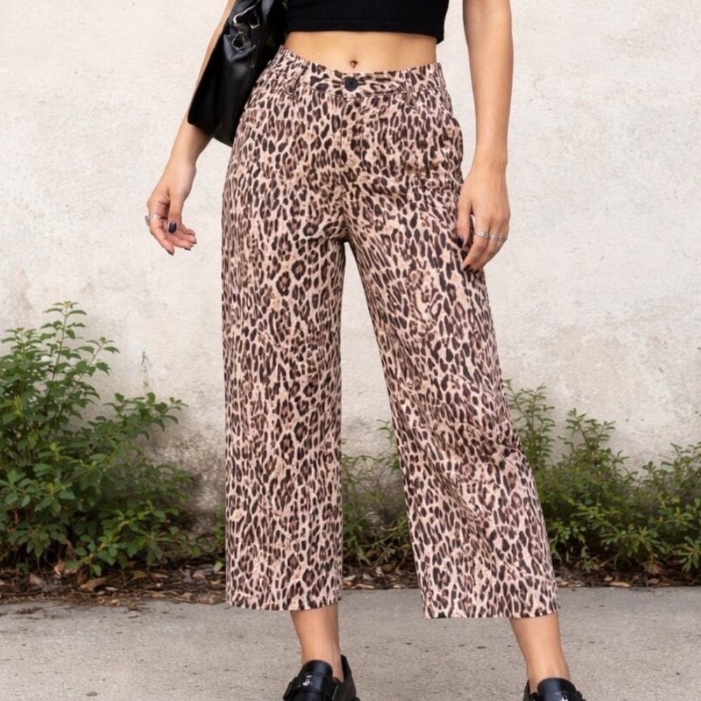 Anthropologie‎ Pilcro Colette Pants Cheetah Size 27 New With Tags